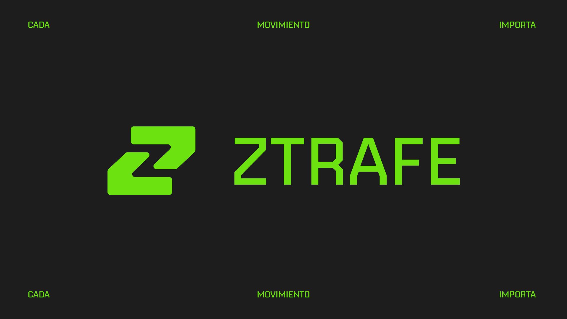 Ztrafe — Logo sobre negro